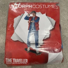Back to the Future Costume Adult Marty McFly Outfit Time Traveller Mens XL New