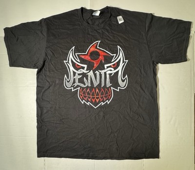 NWT Penta Mask Wrestling T Shirt Printed Black Red Men Size XL