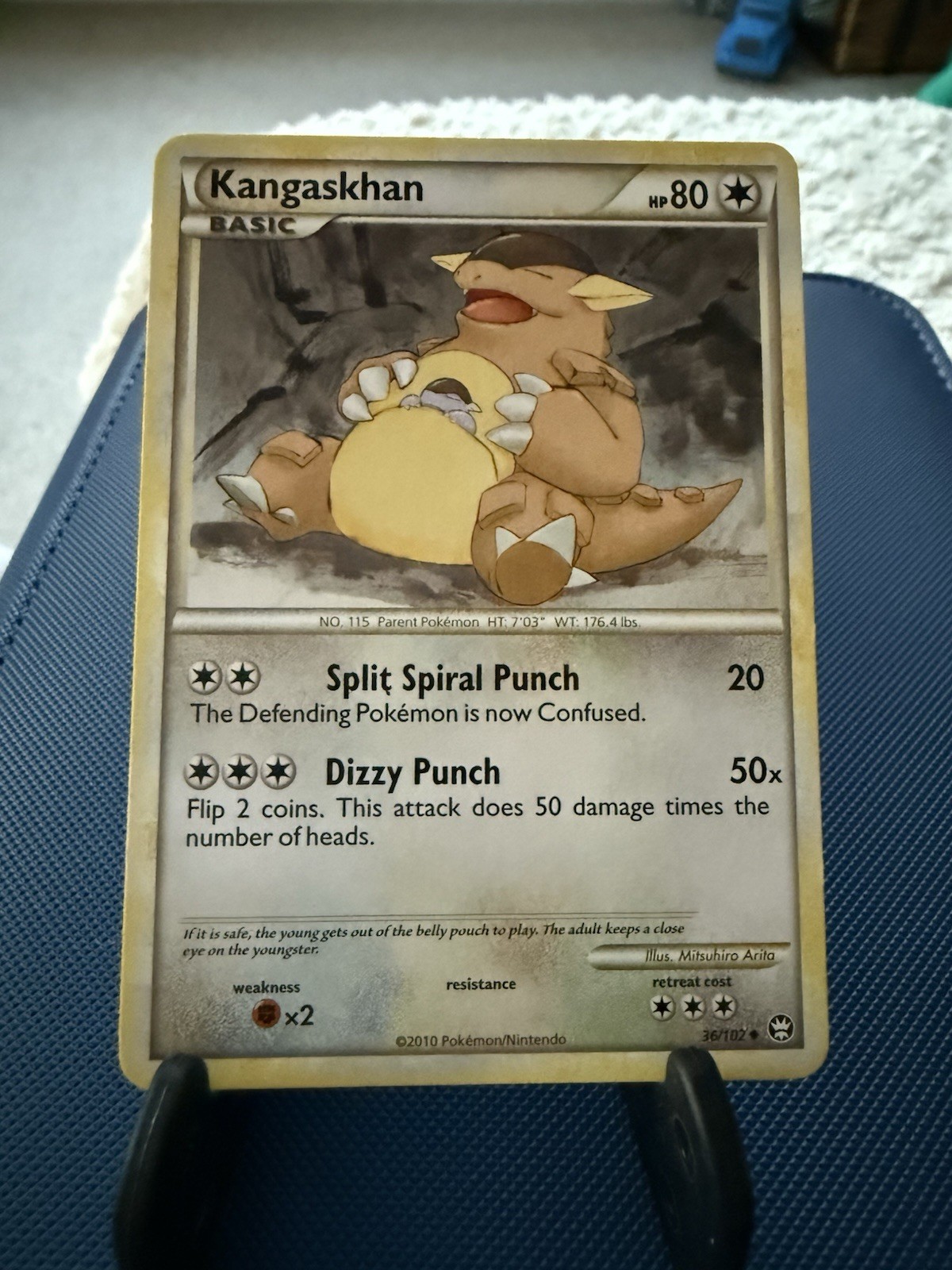 Kangaskhan 36/102 HGSS Triumphant Pokemon Card LP/NM