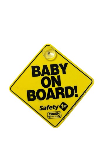 Safety 1st Baby On Board Car Window Suction Cup Sign
