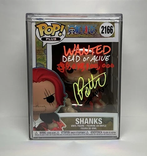 Funko Pop! Animation- One Piece - Shanks #2166 Brandon Potter Signed and Quoted