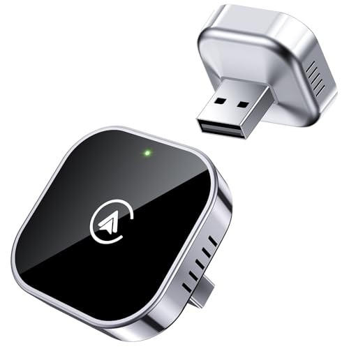 2 in 1 Wireless CarPlay and Android Auto Adapter, Easy Setup Plug and Black - Picture 2 of 7