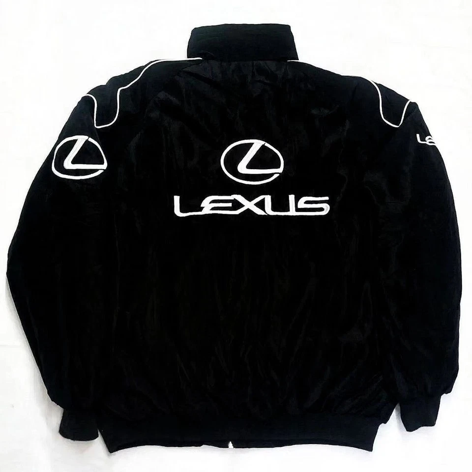 Vintage Embroidered F1 Racing Jacket Retro Themed Motorsport Streetwear Coat - Image 4 of 4
