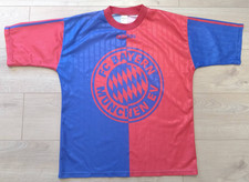 Rara maglia allenamento vintage FC Bayern Monaco Monaco Adidas 1995/1996 rosso blu M