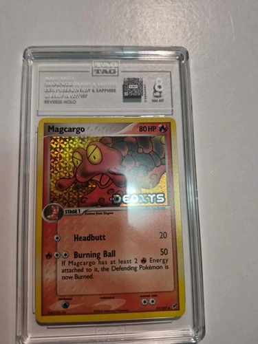 Magcargo EX Deoxys Stamped Reverse Holo 20/107 TAG 8