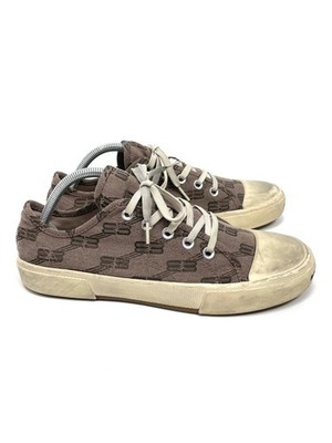Balenciaga Paris Sneaker BB Monogram Jacquard Brown Beige Low Top