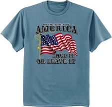 United States of America love it or leave it USA pride 4th of July patriotic tee