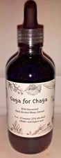 Wild Harvested  Chaga Mushroom Double Extract Tincture 4 oz