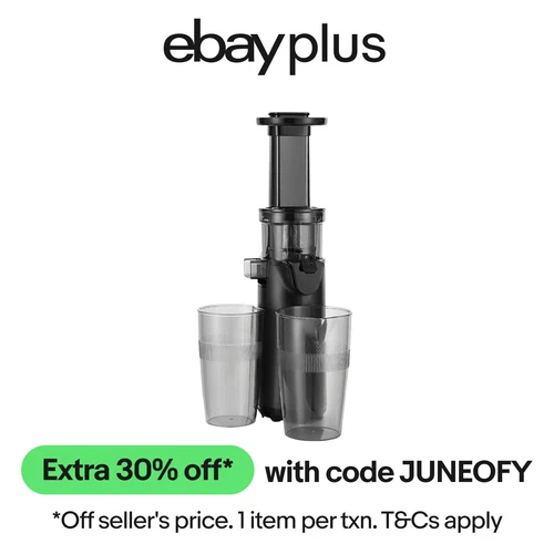Devanti Slow Juicer Cold Press Fruit Extractor Vegetable Processor 130W Black