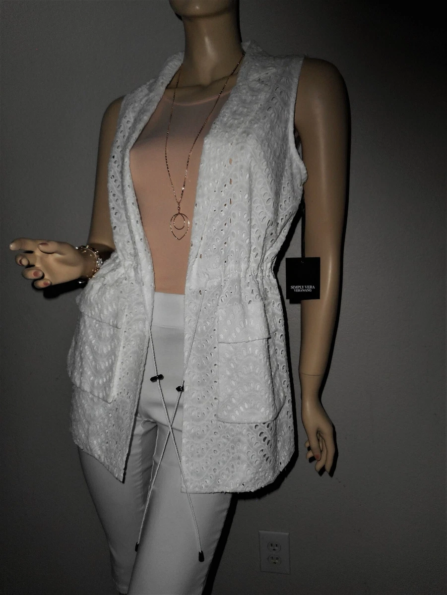White chiffon hotsell vest