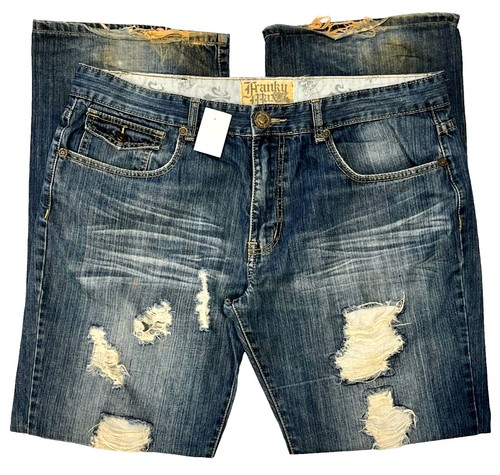 Jeans Franky Max Boot Cut Pour Homme - Taille 30 X 30.5, Poches Spéciales, Coupe Classique, Coton, Occasion En Excellent état