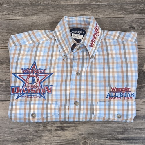 Wrangler All Star Rodeo Team Hemd Jugend XS Langarm kariert Cowboy Schnitt - Bild 13 von 13
