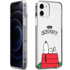 Snoopy Life Clear Jelly Case for iPhone 17 16 15 14 Pro Pro Max Plus Korea made