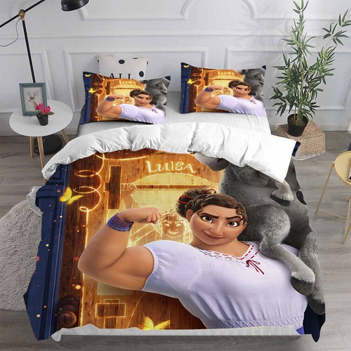 Encanto 3D Duvet Cover Bedding Set Cosplay Mirabel Madrigal Pillowcase Quilt NEW - Picture 21 of 29