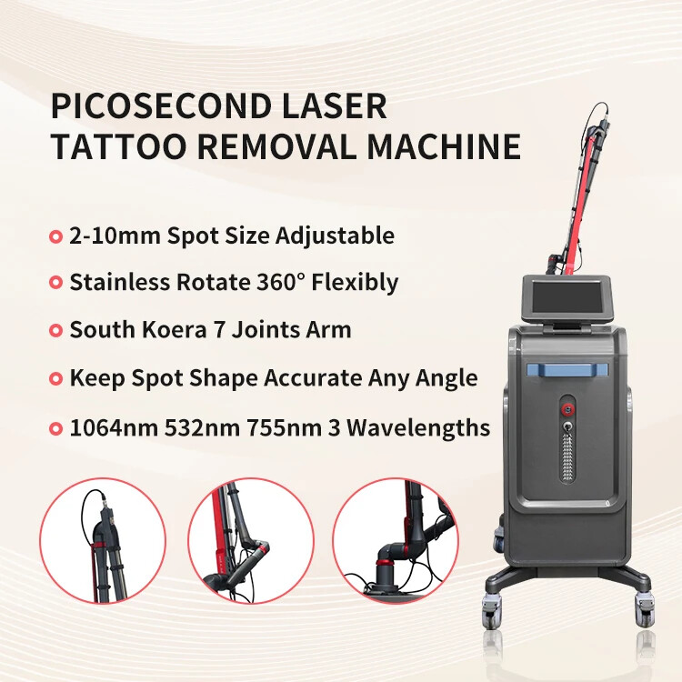 Picosecond Laser Tattoo Removal ND YAG Q Switch Laser Eyebrow Removal Machine