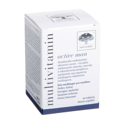 NEU NORDIC MULTIVITAMIN ACTIVE MAN, MULTIVITAMINE FÜR MÄNNER, 60 TABLETTEN