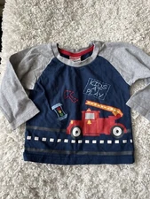 Snugabye Basic Boys Sz. 24 Month Long Sleeved “ Kids At Play” Construction Zone