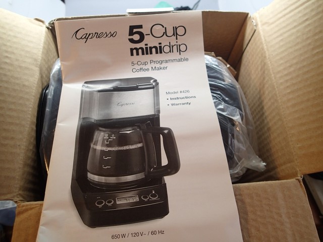 Capresso Black 5-Cup Mini Drip Coffee 