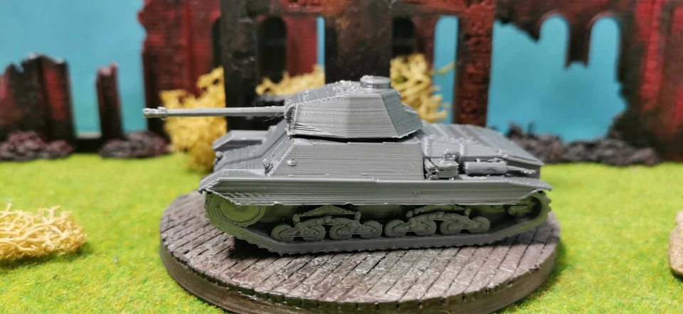 Carro Armato P43 P.43 Italiano Pesante Modello Kit di Costruzione 1/87 1/72 - Immagine 3 di 4