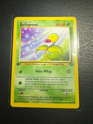 BELLSPROUT Pokemon Card - WOTC - 1st Edition - Jungle - 49/64 - LP | eBay