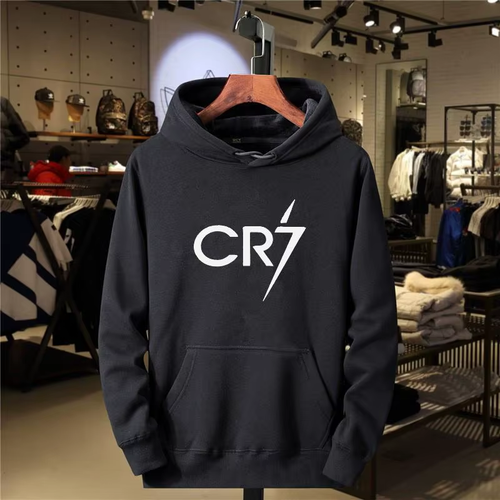 CR7 Cristiano Ronaldo Men and Womens Casual Long Sleeved Pullover Hoodie