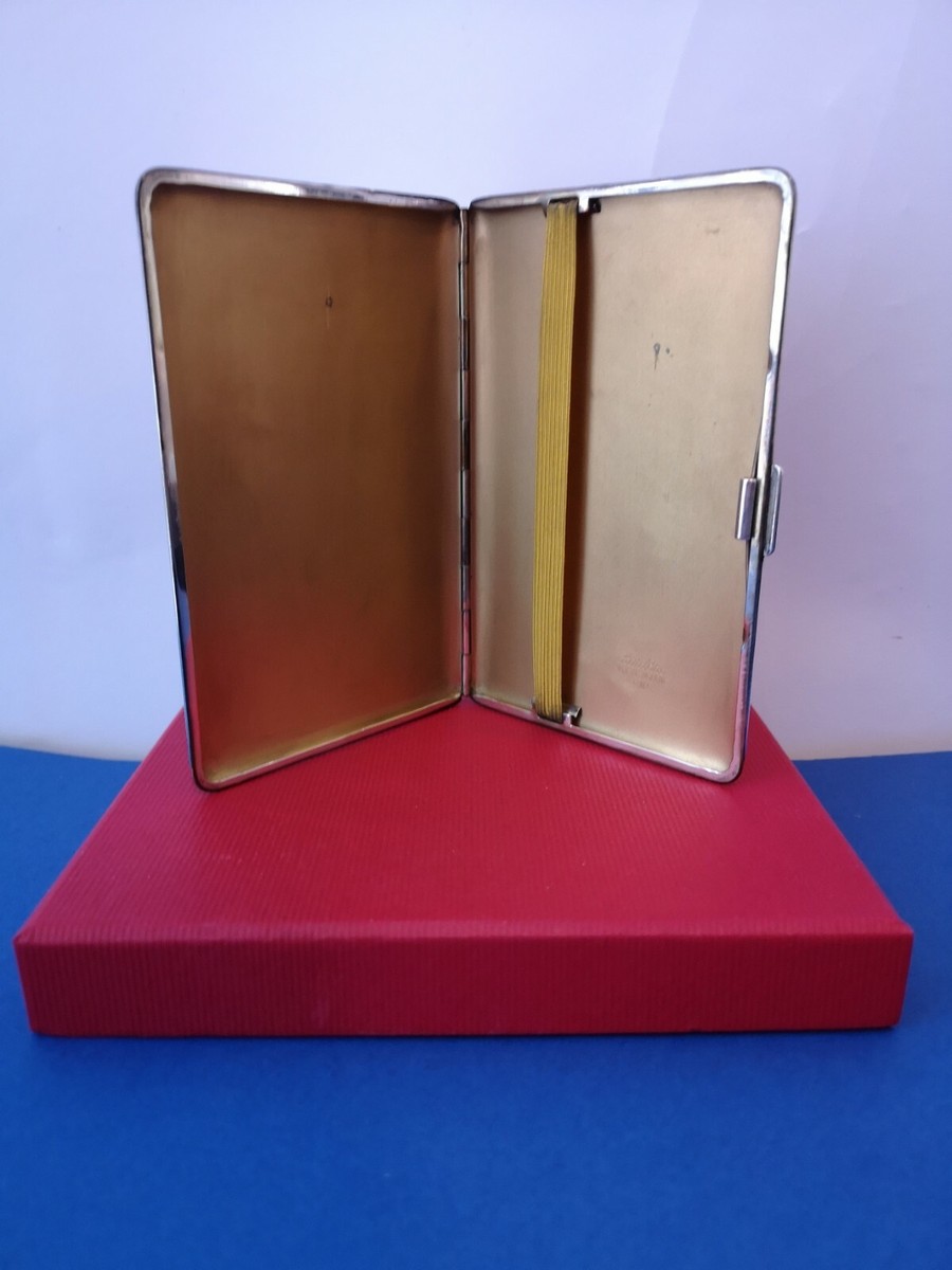 Vintage Cigarette Case Han-Bro ENGLAND Metal Cigarette Case Han-Bro