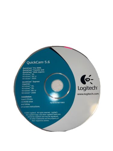 QuickCam 5.6 Installation￼ CD By Logitech - Picture 1 of 9