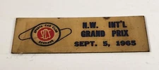 1965 SCCS NW INT'L GRAND PRIX Puget Sound Spokane Washinton Dash Plaque