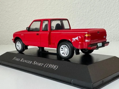 Camioneta pickup IXO roja Ford Ranger Sport 1998 México diecast escala 1:43 modelo de juguete - Imagen 3 de 8