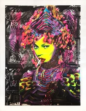 Judith Supine Arcadio screen print  Hand- painted edition of 30