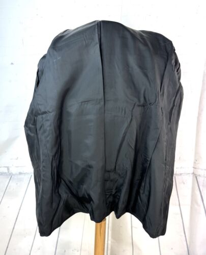 VITO RUFOLO (44R 36W) Mens Dark Solid Gray Wool Jacket Pleat Cuff Pants Suit - Picture 3 of 11