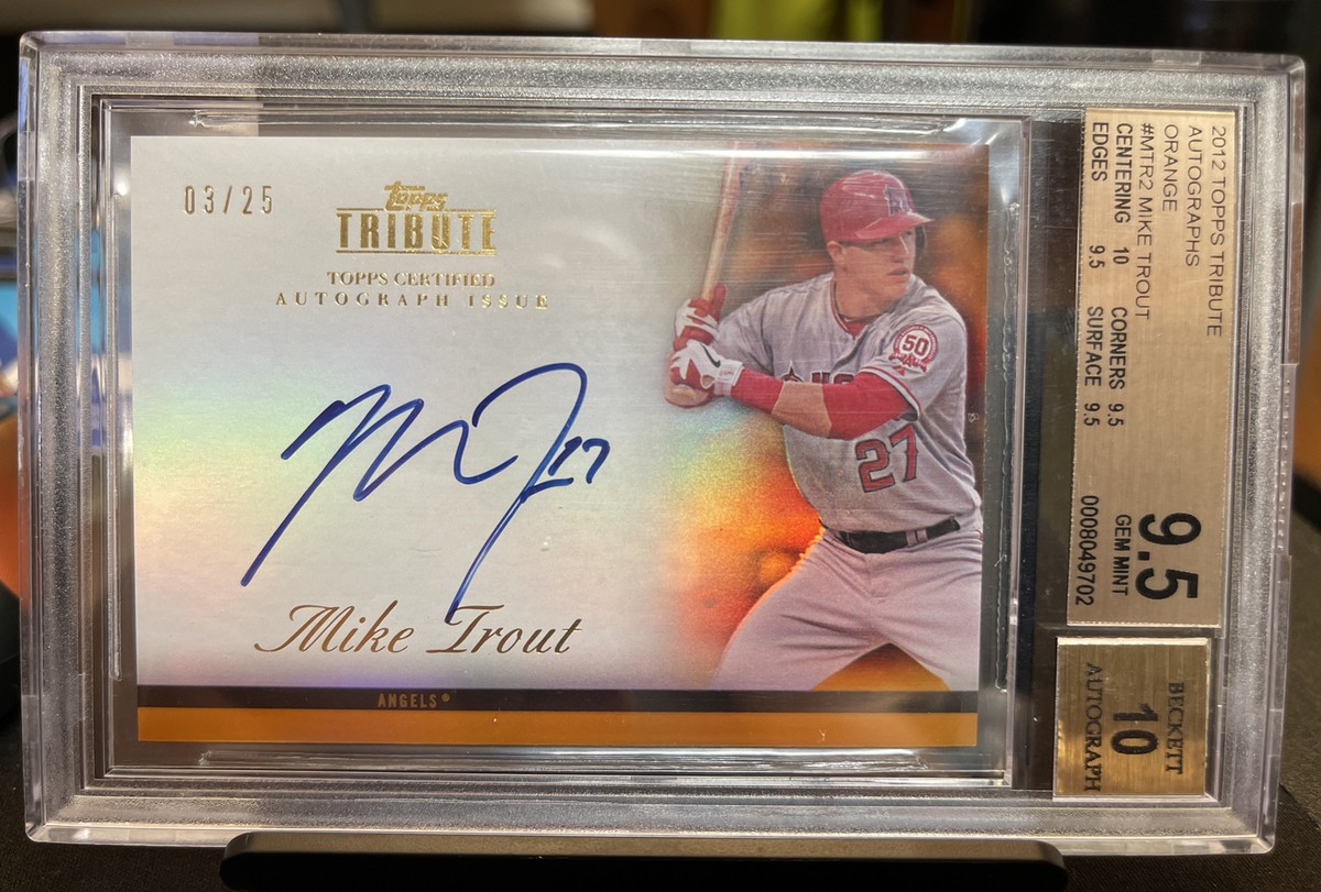 2012 Topps Tribute Mike Trout Auto Blue 50枚限定 2012 Topps