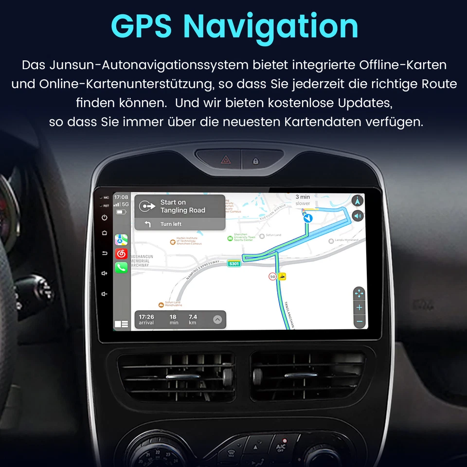 DAB+ Für Renault Clio 4 2012-2019 Android Autoradio GPS 128GB Apple CarPlay SWC - Bild 4 von 4