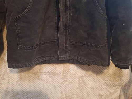 Carhartt Giacca Uomo X-Large Nero Cappotto da Lavoro Trapuntato Anticato - Foto 5 di 15