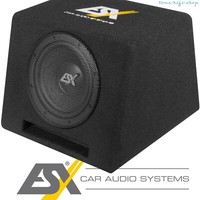 ESX DBX-108Q 400 Watt Mini-Subwoofer 20Cm Bassreflex Bassbox Auto Woofer Klein