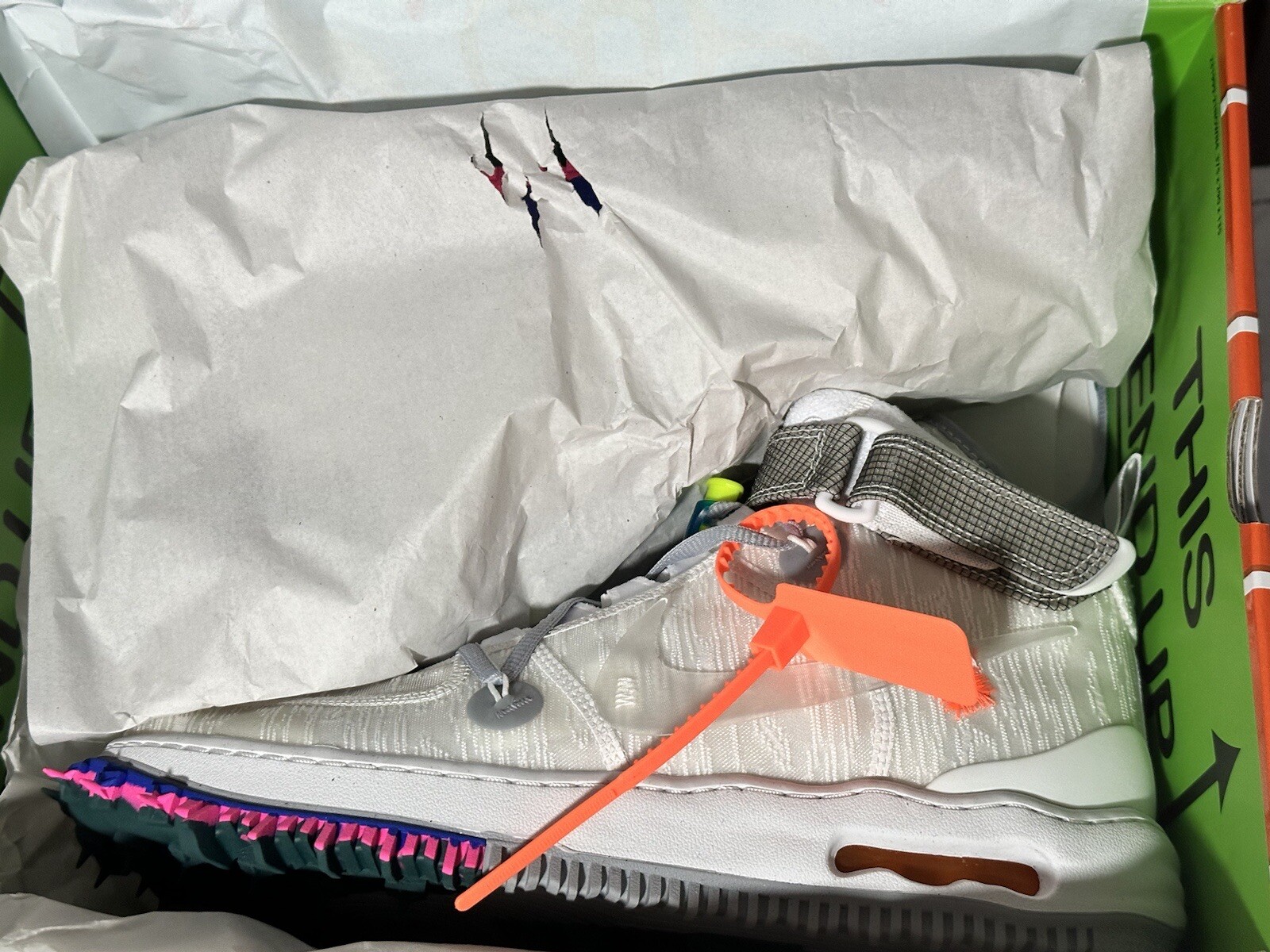 OFF WHITE X NIKE Bianco sporco x Nike Air Force 1 x bianco sporco 2022 taglia 12 nuove DS OG Virgil Abloh