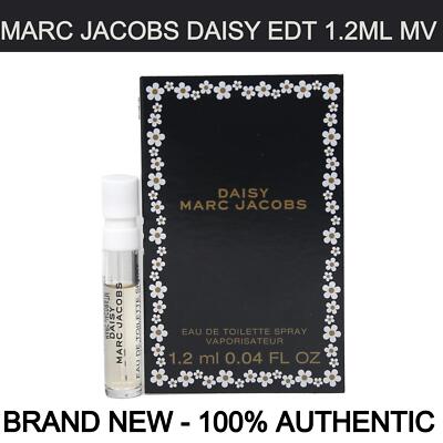 Brand New Marc Jacobs Daisy Eau de Toilette for Women Vial 0.04 oz / 1ml