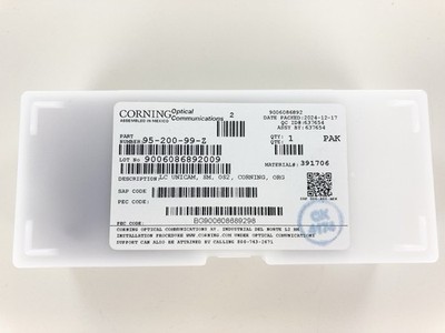 2024-2025 MFG - Corning 95-200-99-Z Unicam Connector Pretium LC SM OS2, 25 Pack