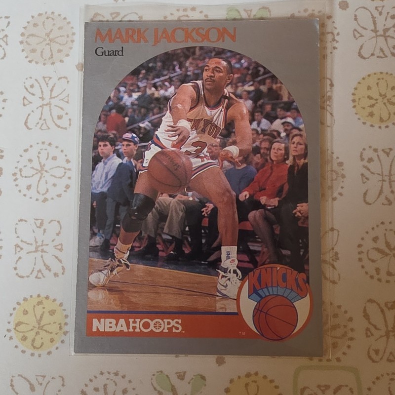 1990 NBA Hoops Mark Jackson #205 New York Knicks Base Set Basketball Card