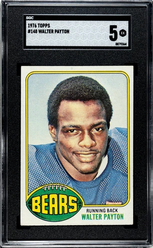 1976 Topps Football #148 Walter Payton Bears RC Rookie HOF SGC 5 (A-3) 