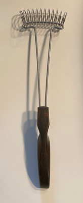 VTG Cutco 1060 Brown Orange Swirl Handle Whisk Mixer Kitchen Utensil Made in USA