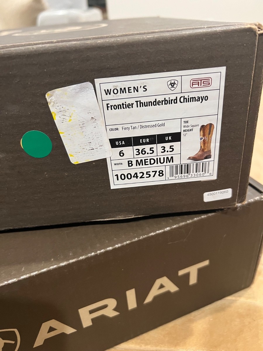 ARIAT Frontier Thunderbird Chimayo Western 👢 Women's 6 B NIB Rare
