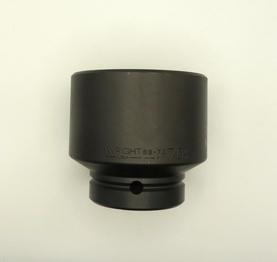 Wright Socket Metric  70mm   1'' Drive  6 Point   Impact Socket # 88-70 USA