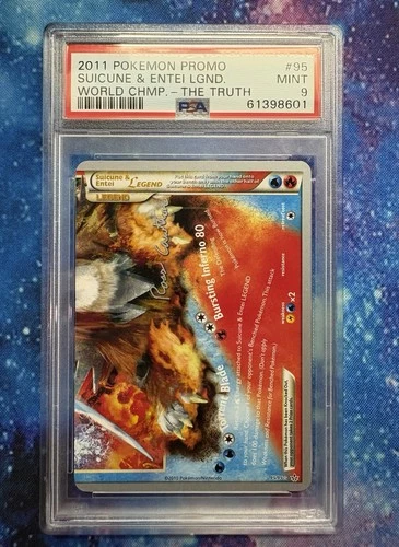 Suicune & Entei LEGEND 2011 95/95 World Championships The Truth PSA 9 LOW POP