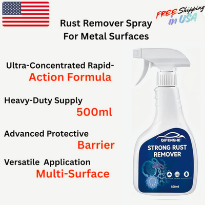 #ad Rust remover spray for metal surfaces 500 ml fast acting rust removal $22.70