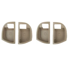 4Pcs Inside Door Handle Trim Cover Beige L&R High Quality For Hyundai Santa