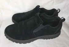 Lands End Shoes Womens 7M Comfort Slip On  897 Black Suede Round Toe