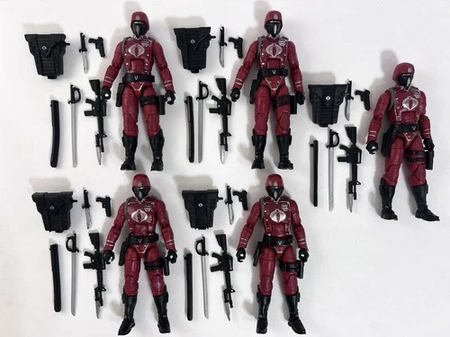 New ListingGI Joe Classified Army Builder lot x5 Crimson Guard #50 1/12 Scale Figure HASBRO
