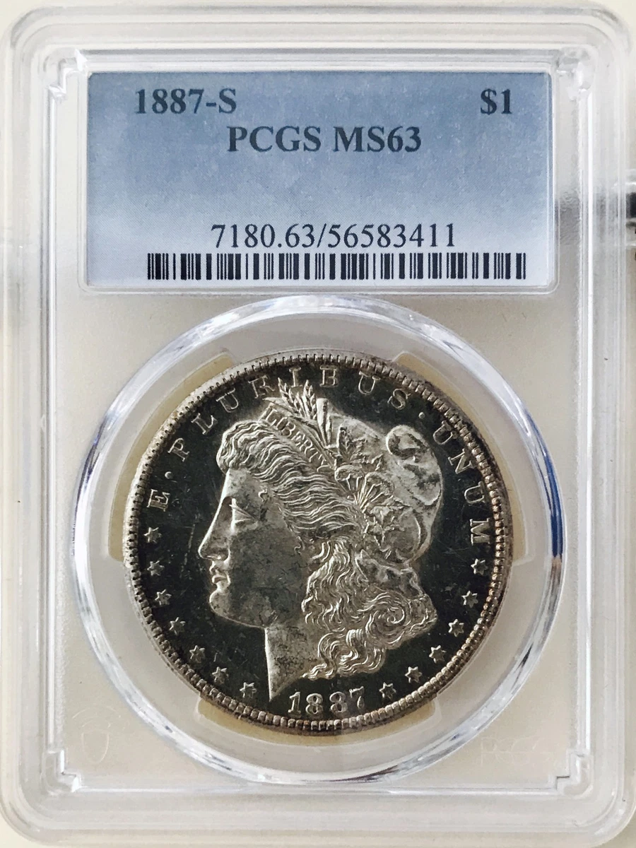 MS 63 Graded 1887 Year Morgan US Dollars (1878-1921) for sale | eBay