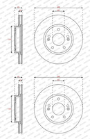 2X Ferodo 280Mm Bremsscheiben BelÜFtet Vorne Passend FüR Hyundai Ioniq KIA Niro